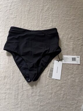 BONDI BORN Black High-Waist Bikini Bottom